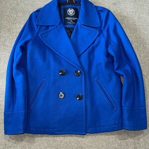 American Eagle Outfitters Royal Blue Peacoat